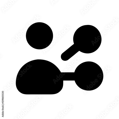 share glyph users glyph  vector flat icon
