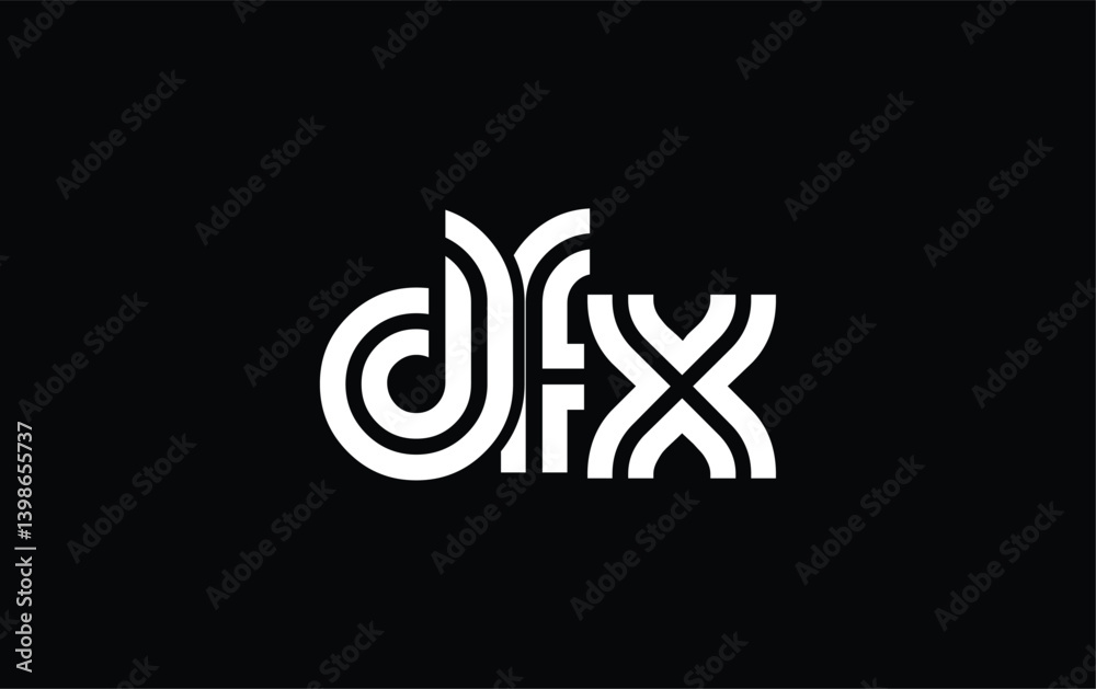 DFX Creative Unique Modern Letter Logo Design. Stylized logo featuring a unique letter design, presenting abstract minimalist aesthetics and modern appeal. DFX Creative Unique Modern Letter Logo Design. Stylized logo featuring a unique letter design, presenting abstract minimalist aesthetics and modern appeal.