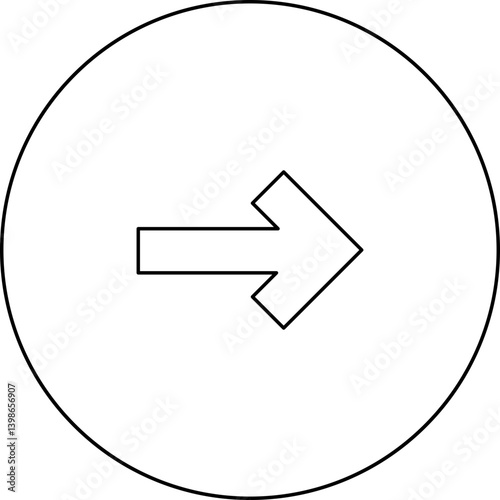 Right single vector illustration icon