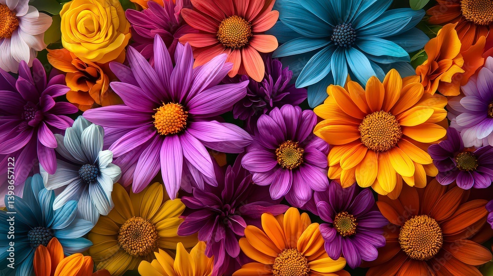 coloful beautiful flowers on the background, colored flowers on abstract background, flower wallpaper coloful beautiful flowers on the background, colored flowers on abstract background, flower wallpaper