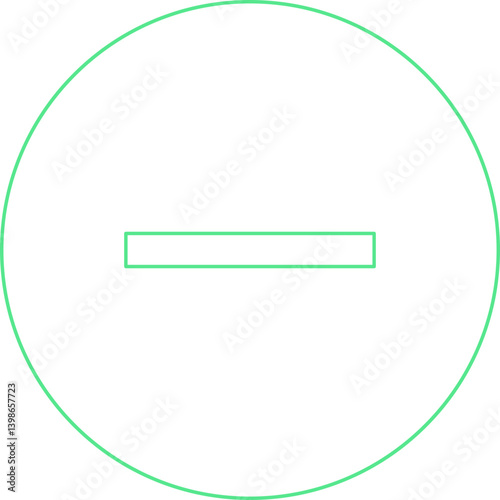 Minus single vector illustration icon