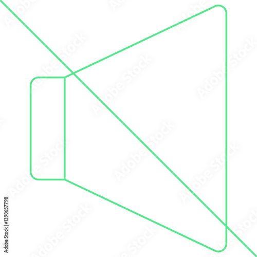 Mute single vector illustration icon