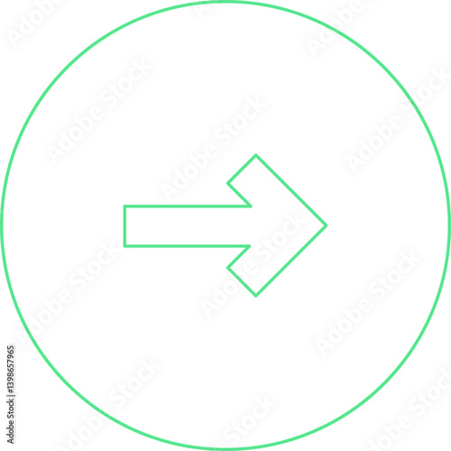 Right single vector illustration icon