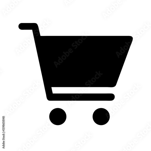 shopping cart  vector flat icon