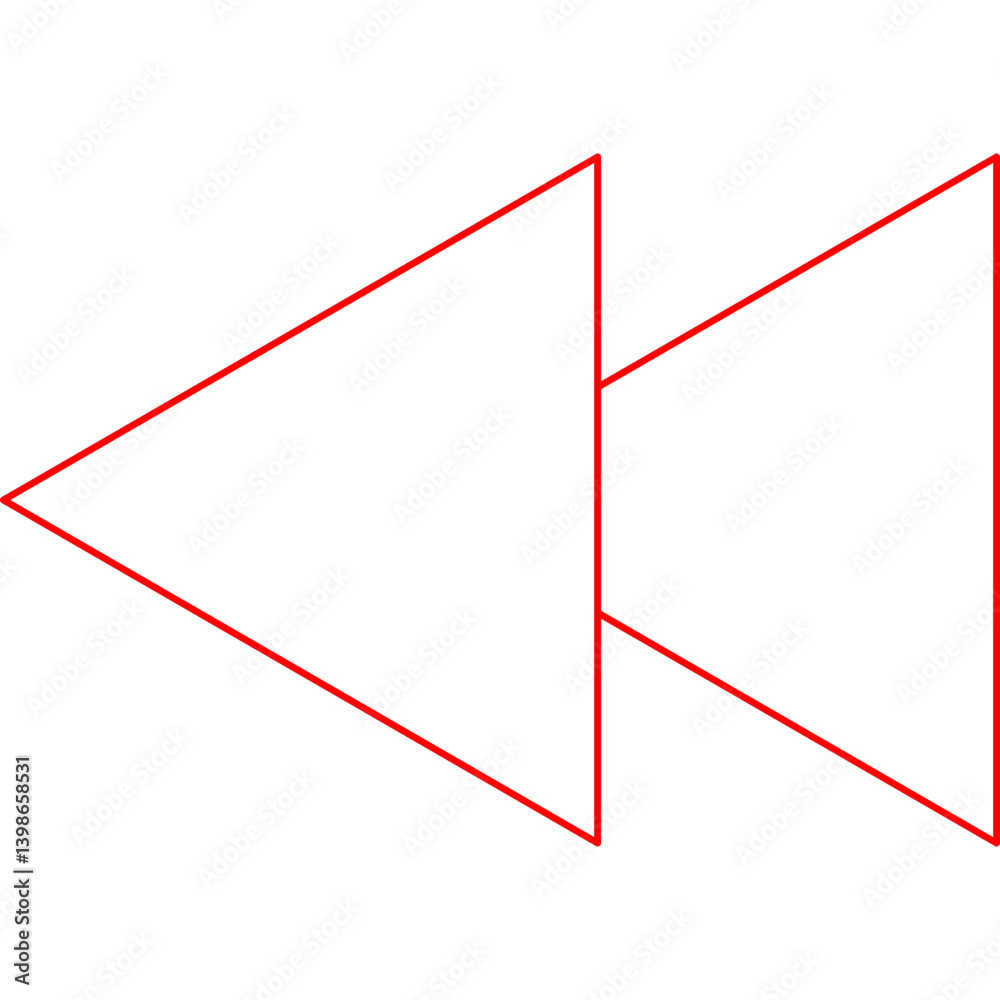 Fast Rewind single vector illustration icon Fast Rewind single vector illustration icon
