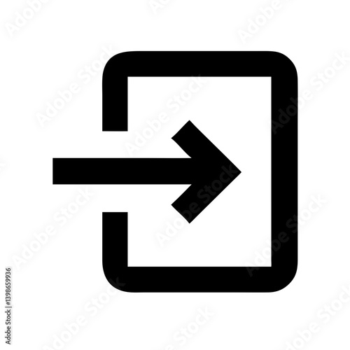 Free Download sign out alt glyph  vector flat icon - GFXLoad