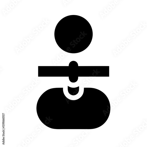 slave icon glyph  vector flat icon