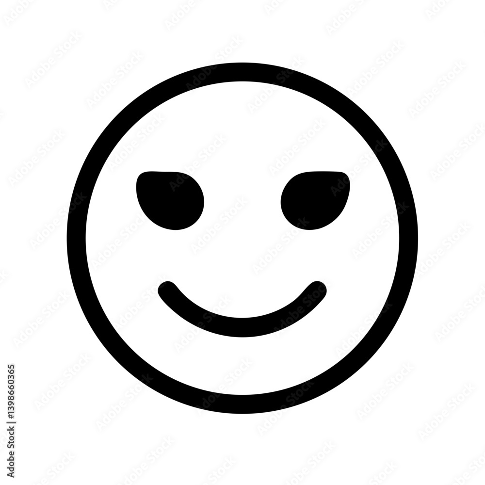 smile  vector flat icon