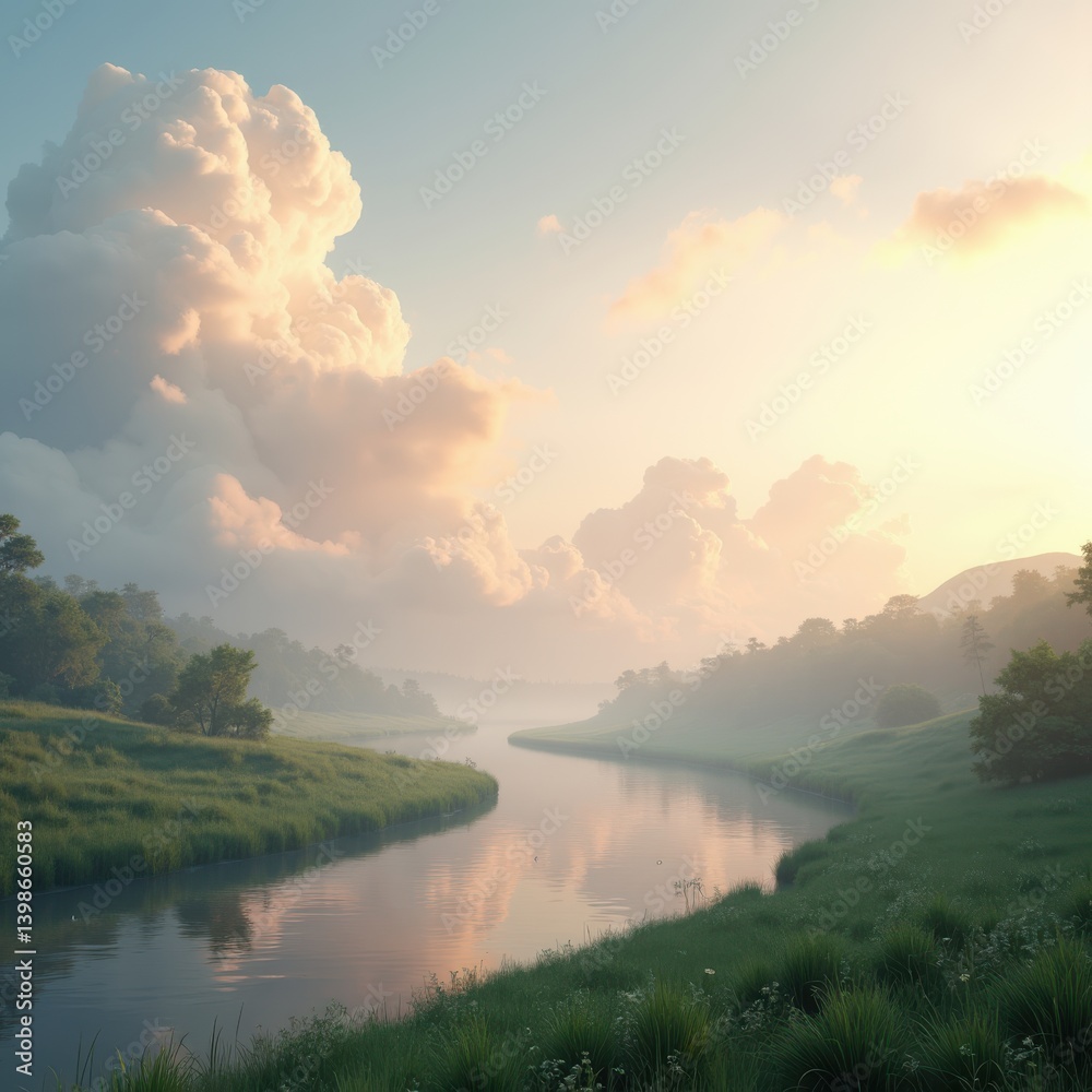 soft clouds gentle sunlight dawn serene sky atmosphere tranquil scenic view nature beauty, orange, pink, blue, horizon, glow, reflection, morning, daylight soft clouds gentle sunlight dawn serene sky atmosphere tranquil scenic view nature beauty, orange, pink, blue, horizon, glow, reflection, morning, daylight