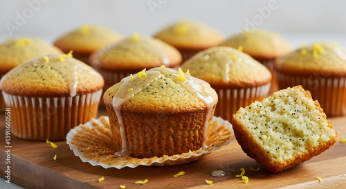 Delicious Gluten Free Lemon Poppy Seed Muffins with a Sweet Glaze