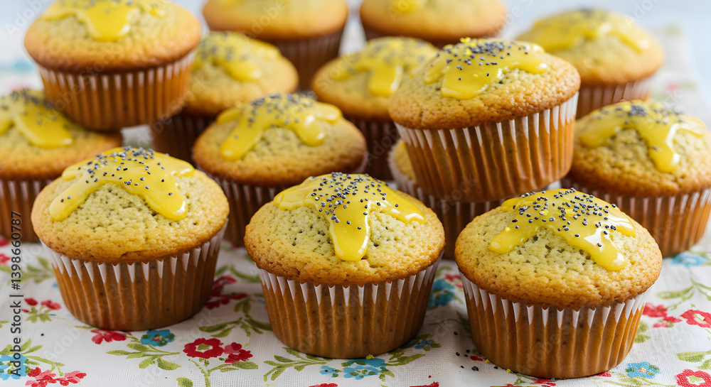 Delicious Gluten Free Lemon Poppy Seed Muffins with Sweet Glaze Delicious Gluten Free Lemon Poppy Seed Muffins with Sweet Glaze