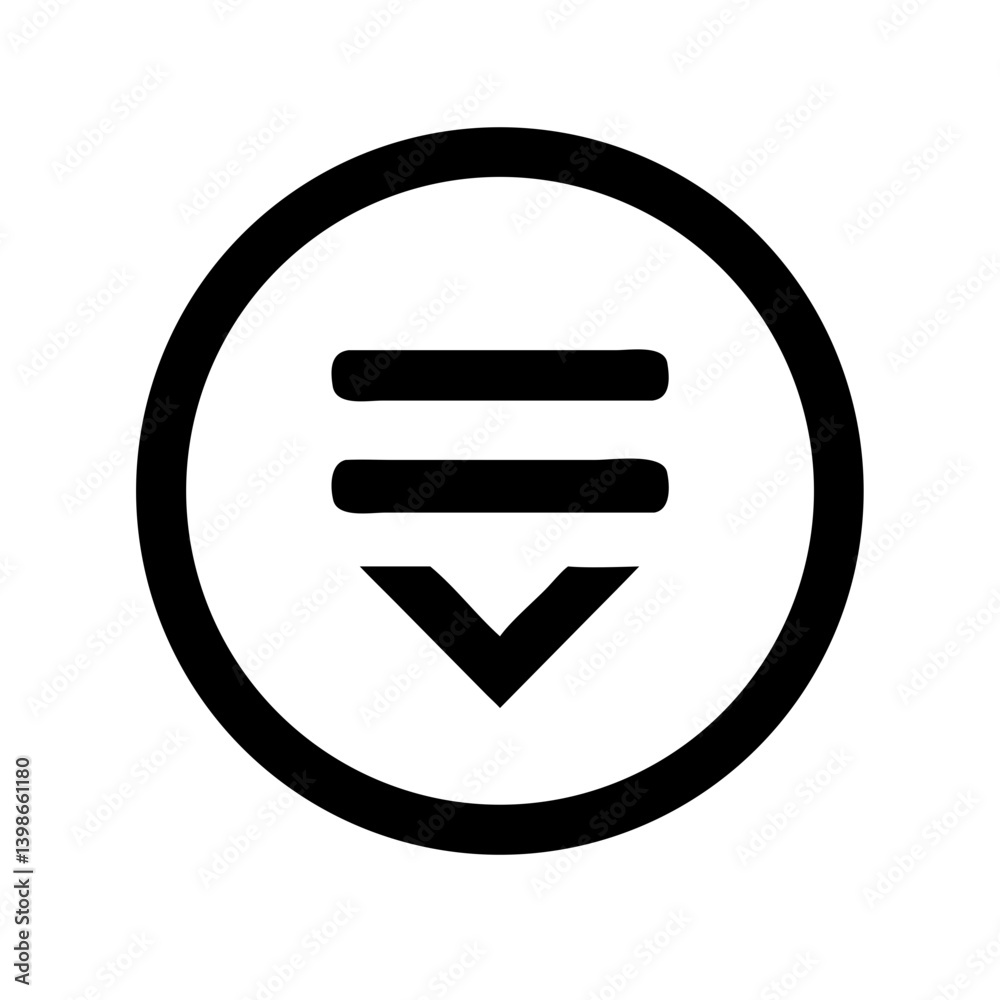 sort amount down alt glyph vector flat icon sort amount down alt glyph vector flat icon