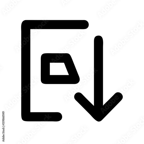 sort amount down alt  vector flat icon