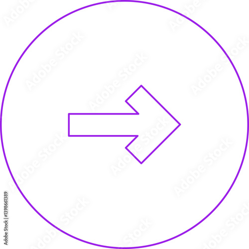 Right single vector illustration icon