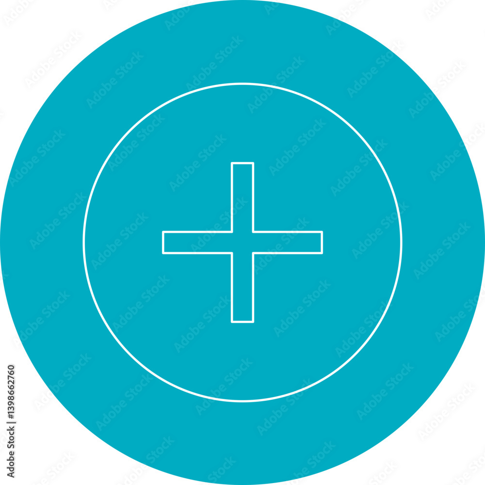 Plus single vector illustration icon Plus single vector illustration icon