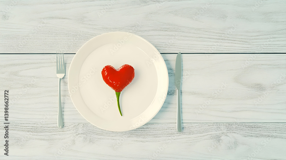 Fototapeta premium Px-conversions.zipValentine's Day table setting for a romantic dinner