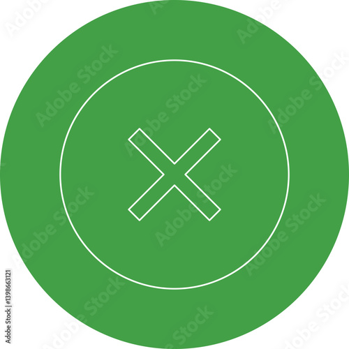 Close single vector illustration icon