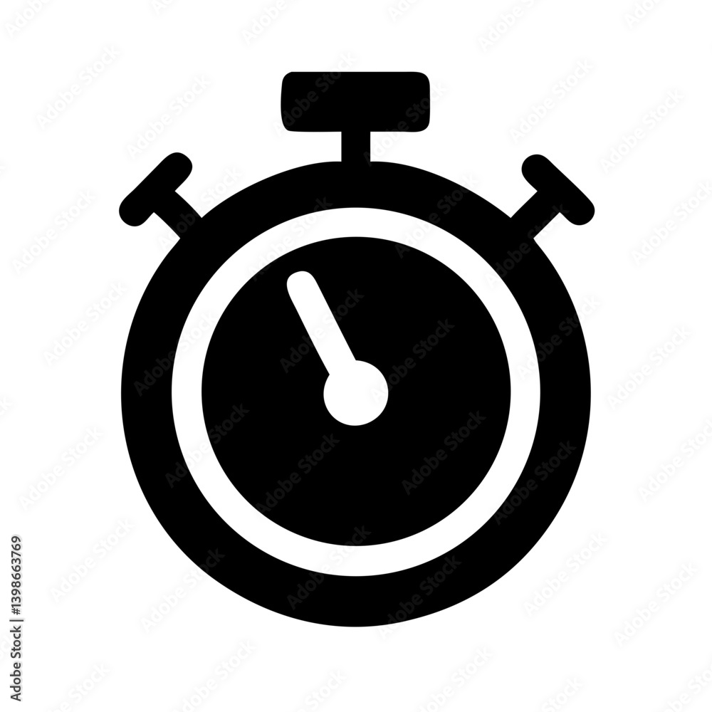stopwatch vector flat icon stopwatch vector flat icon