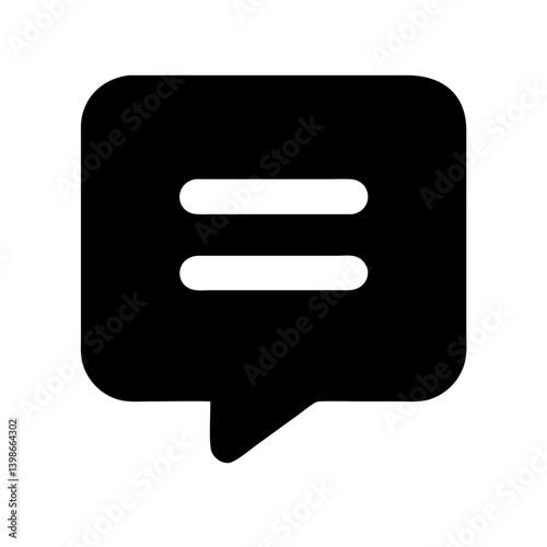 subtitles glyph  vector flat icon
