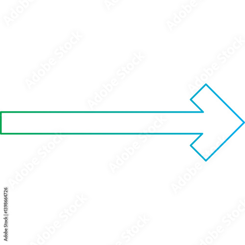 Right Arrow single vector illustration icon