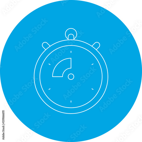 Chrono single vector illustration icon
