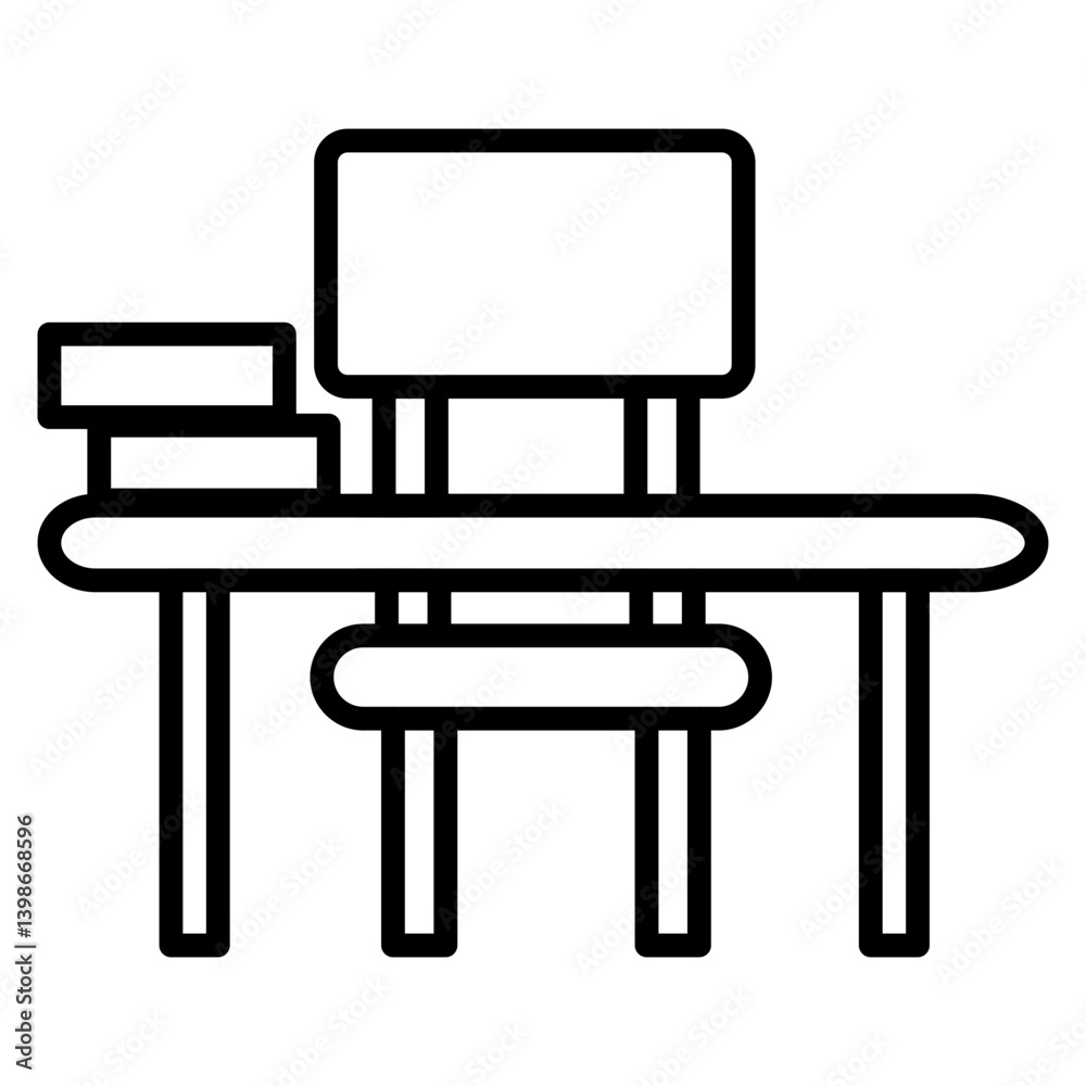 Fototapeta premium Desk Chair Icon