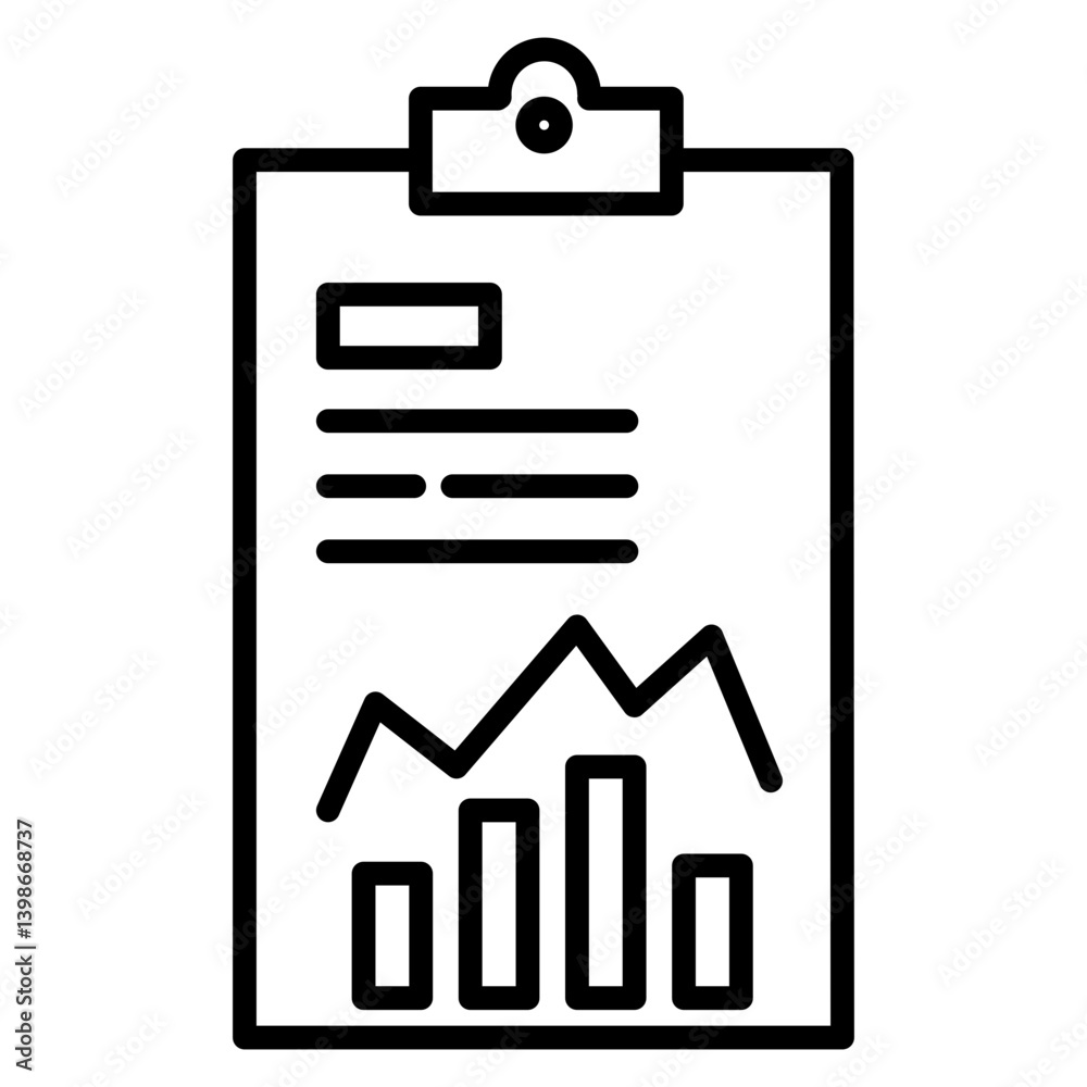 Fototapeta premium Online Reports Icon