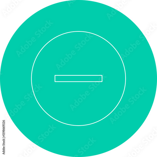 Minus single vector illustration icon
