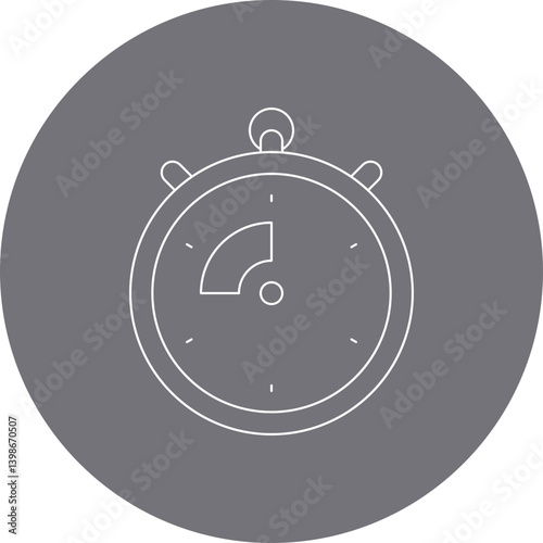 Chrono single vector illustration icon