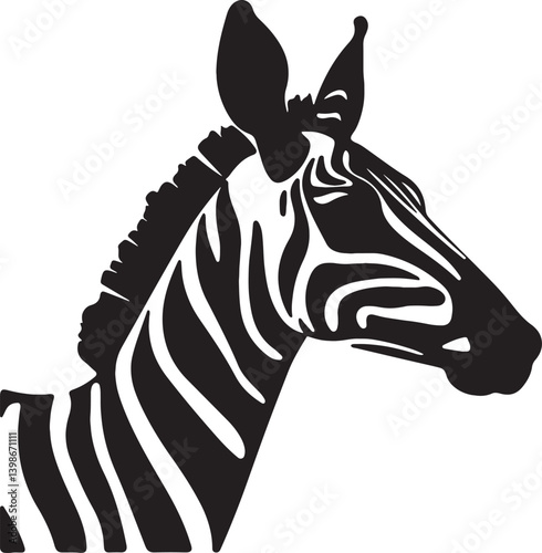 Photography Illustration of a zebra