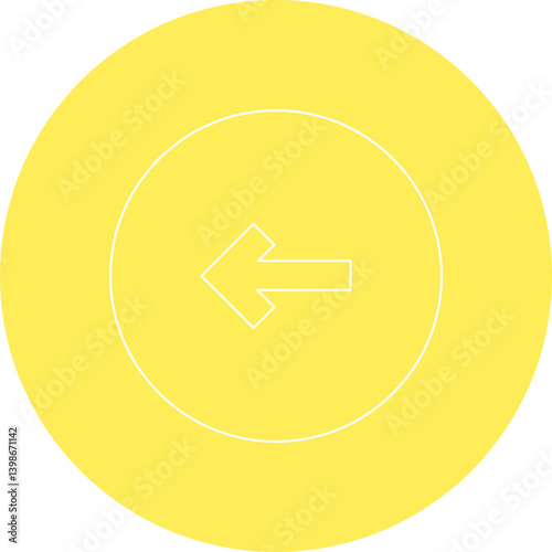 Left single vector illustration icon