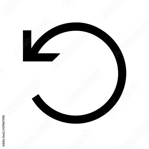 Free Download undo  vector flat icon - GFXLoad