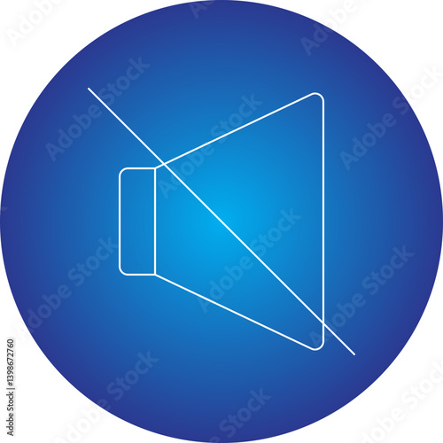 Mute single vector illustration icon