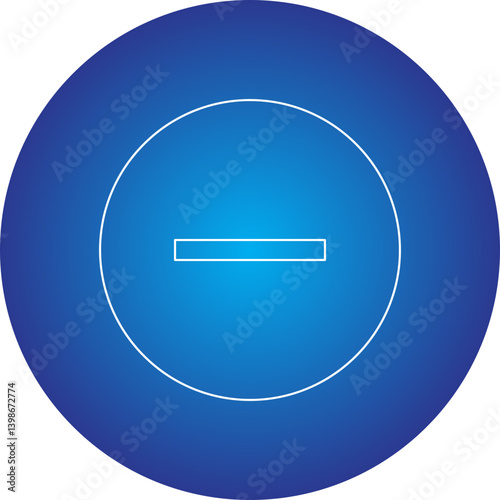 Minus single vector illustration icon