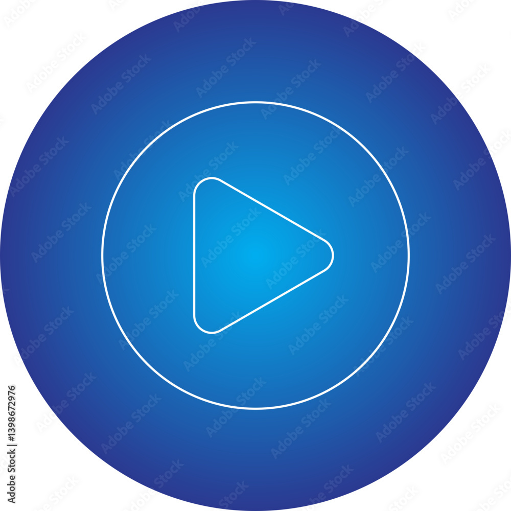 Play single vector illustration icon Play single vector illustration icon