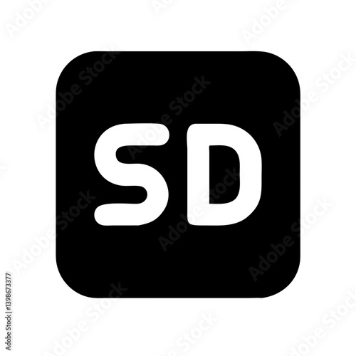 usd square glyph  vector flat icon