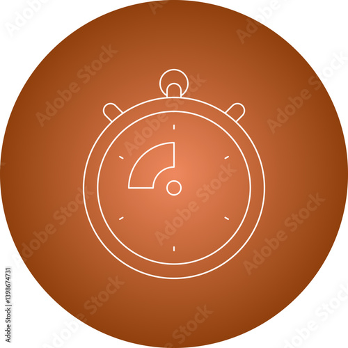 Chrono single vector illustration icon