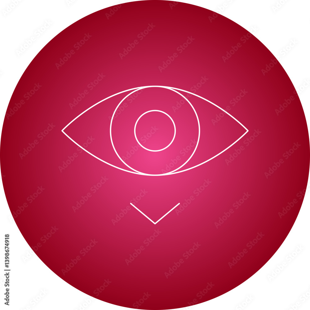 Look Down single vector illustration icon Look Down single vector illustration icon