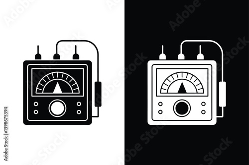 Phase tester icon vector on White Background ,Vector Art Illustration on white background.