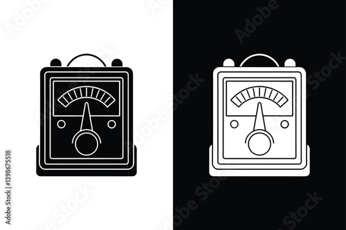 Phase tester icon vector on White Background ,Vector Art Illustration on white background.