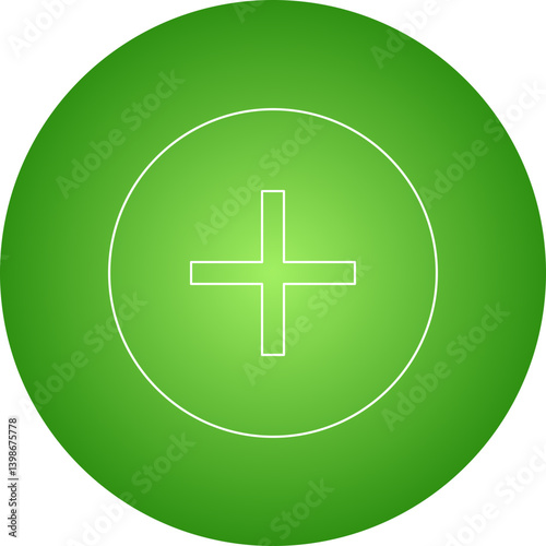 Plus single vector illustration icon