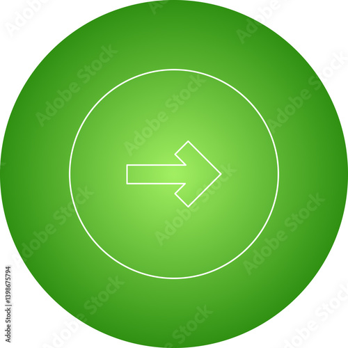 Right single vector illustration icon