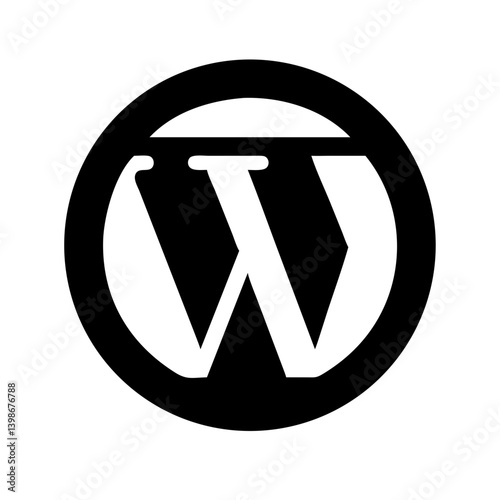 wordpress  vector flat icon