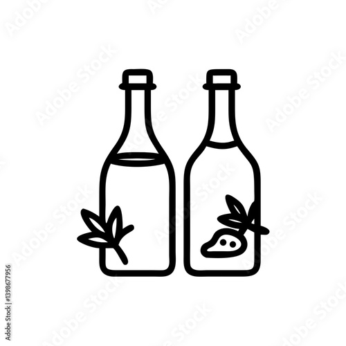 vinegar and oil
