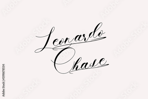 Leonardo Chase Name signature with beautiful and stylish font