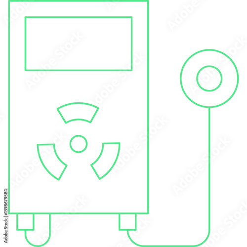 Radiation Detector single vector illustration icon