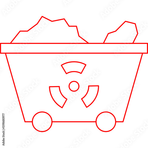 Wagon single vector illustration icon