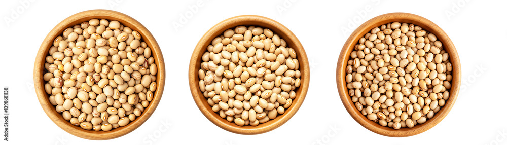 Soybeans in Wooden Bowls on Transparent Background
Soybeans in Wooden Bowls on Transparent Background