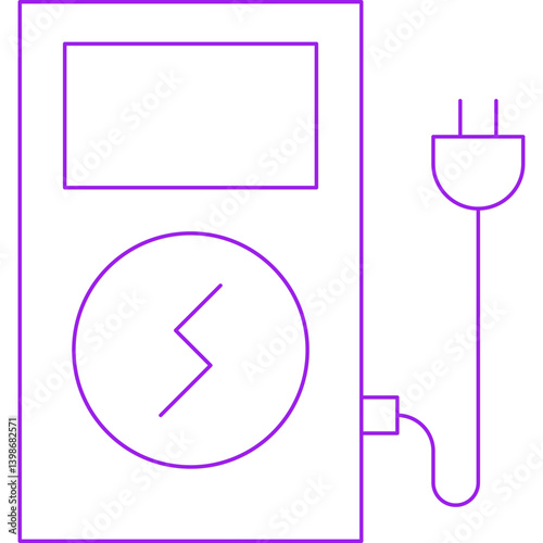 Power Station single vector illustration icon