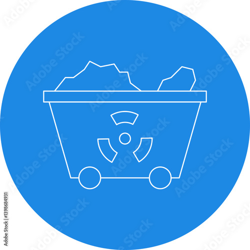 Wagon single vector illustration icon